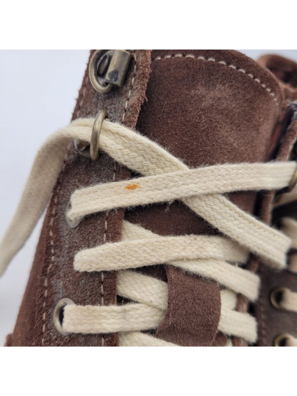 Timberland Womens Size 7.5 Sneakers Earthkeepers High Top Genuine Brown Leather - Picture 14 of 14